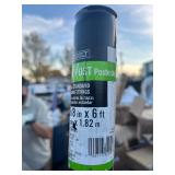 1-5/8 in. X 6 ft. Black Galvanized Steel Chain Link Fence Post