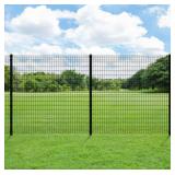 Ironcraft Euro 8-ft H x 2-in W Black Powder-Coat Steel Containment Universal Regular Sq metal Fence post