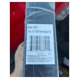 Ironcraft Euro 8-ft H x 2-in W Black Powder-Coat Steel Containment Universal Regular Sq metal Fence post