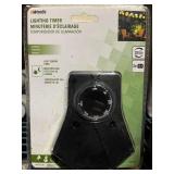 Bundle of 3 Woods Outdoor Lighting Mechanical Timer with 3-Outlet - Use indoor for Christmas Tree Etc