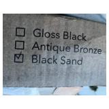 Fortress Fe26 Iron Post 3"x45.5" , Black Sand Color - Professional quality - no base cover