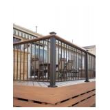 Fortress Fe26 Iron Post 3"x45.5" , Black Sand Color - Professional quality - no base cover