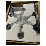 6-Light Chandelier in Matte Black - W/ Ripple Glass Shades - Super Unique *Retails $499*