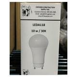 Bundle of 7 LEDA118 10 w / 30K Bulbs - see images
