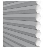 Grey Beautiful Cordless Light Filtering Cellulars - Pull down 43” x 72” - Professional Quality - no box