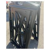 SmartSign Custom BigBoss Sidewalk Sign/A-Frame Sandwich Board for 36 x 24 inch signs, sign inserts sold separately, Thermoplastic, Black frame only - Wheels included *retails $125*