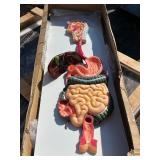 JNMFTD Human Digestive System Anatomy Model,Life Size 2 part Removable Stomach Nasal cavity Pharynx Liver Stomach Rectum Intestine for Medical Education Study