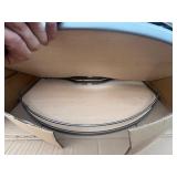 24 to 25-9/16 Inch Height VS CORNERSTONE Swing Scalea Blind Corner Organizer For 18 Inch Minimum Cabinet Opening Width, Platinum / Maple *Retails $558 Per Set*