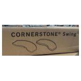 24 to 25-9/16 Inch Height VS CORNERSTONE Swing Scalea Blind Corner Organizer For 18 Inch Minimum Cabinet Opening Width, Platinum / Maple *Retails $558 Per Set*