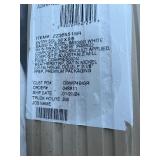 Windowed 36-in x 80-in x 4-9/16-in Steel Full lite Composite Right-hand inswing Primed Prehung Front Door with Brickmould Insulating core with Grilles *Contains Shipping Blemishes see images comes as 