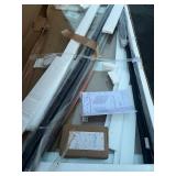 54 in. W x 71 in. H Pivot Swing Sliding Semi-Frameless Shower Door in Matte Black Finish with Tempered Glass *Retails $435*