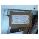 54 in. W x 71 in. H Pivot Swing Sliding Semi-Frameless Shower Door in Matte Black Finish with Tempered Glass *Retails $435*