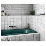 Box of 60pz Equipe Wall Tile - Beautiful Hangi White Sq Tiles Made in Spain - 10x10cm