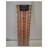 Christmas Wrapping Paper  6 Kraft Holiday Designs (30 x 120 In  6 Pack)