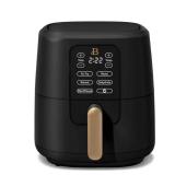 Beautiful 19038 6 Qt Air Fryer with TurboCrisp Technology and Touch-Activated Display, Black Sesame - Damage
