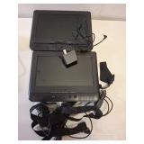 onn 10  1024p Dual Screen DVD Player with Digital Panel  Black