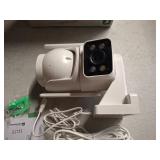 Merkury Smart Outdoor Camera 1080p - Dual Lens Pan-Tilt Security Cam  White (1-Pack)