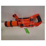 Adventure Force Lancer Pump-Action Manual Gatling Blaster, Rotating Barrel, Slamfire Power, 10 Waffle Tip Darts Compatible with Most Standard Full-Length NERF Elite and XShot Dart