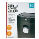 Pen+Gear 120-Sheet Auto Feed Micro-Cut Paper Shredder with 6 Gallon Pull-Out Bin  Black