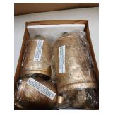 Akatva Large Brass Cow Bells for Rustic Christmas Decor Set of 5