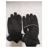 rivmount Waterproof Winter Gloves Women Men, Thermal Ski Gloves for Cold Weather with Warm, Touchscreen, 3M Thinsulate, Windproof for Outdoor, Running, Skiing, Cycling, Working, Snow Size Black M