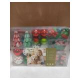 Decorbyhannah Shatterproof Christmas Ornament Set of 120pcs