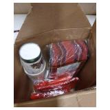 Sinmoe 400pcs Christmas Plates Cups Napkins and Plastic Silverware Set