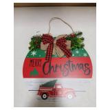 RoseCraft Wooden Hanging Christmas Decor 12in