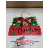 RoseCraft Wooden Hanging Christmas Decor 12in