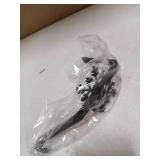 Peryiter Snowflake Christmas Stocking Holders for Mantel Black Metal 10pk