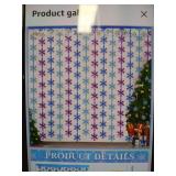 WovWeave Winter Birthday Party Wonderland Decorations 3.3 x 6.6ft Snowflake Tinsel Foil Fringe Curtain