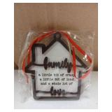 Family Love Christmas Ornaments 3pk