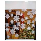 Winter Christmas Hanging Snowflake Decorations