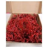 Chrisxiao 24 Inch Christmas Wreath Front Door,Artificial Christmas Wreath Decorated with Holly Berries, Hawthorn Berries, for Indoor Outdoor Christmas Decoration