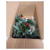 3 Foot Artificial Christmas Tree with Berries and Pinecones and Lights