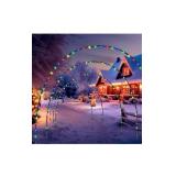 6 Pack 10 Ft Christmas Light Arch Outdoor LED String Lights Archway Decoration Reusable Xmas Arch Pathway Markers for Holiday Driveway Doorway Pathway Garden Lawn Yard Wedding Backdrop Decor(Colorful)