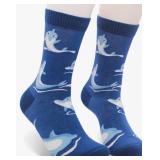 Playful Dolphin Pattern Crew Socks