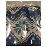 Nordic Style Winter Knit Pattern Table Runner