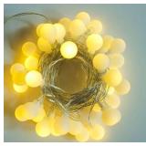 LED Globe String Lights - 40 Frosted Balls