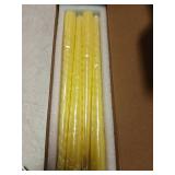 Yellow Spiral Taper Candles Set of 4