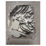 Whaline 30Pcs Hand #1 Position Sublimation Blank Earrings Bulk Unfinished Heat Transfer Earrings with Earring Hooks and Jump Rings for Women Jewelry DIY Crafts Making Supplies