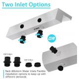 Waterfall Spillway Fountain 304 Stainless Steel Water Pool Fountain with Wider Water Flow Platform,Pool Waterfall for Outdoor Garden and Patio Decorations(35.5 Inch)