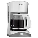 Mr. Coffee SK12-RB Coffee Maker, Plastic, White