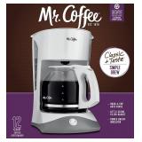 Mr. Coffee SK12-RB Coffee Maker, Plastic, White