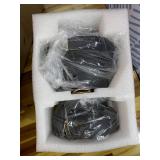 Retails for $117! 36 Inch Flush Mount Ceiling Fans with Lights and Remote, Dimmable, 5 Blades Wood Ceiling Fan with Light, Low Profile Outdoor Indoor Modern Ceiling Fan for Bedroom Patio (Black Walnut