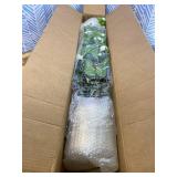 2 pcs Pack Artificial Camellia Tree with White Planter - 39 inch Tall Fake Tree,3.2 Ft Artificial Plants Indoor & Outdoor Housewarming Gift