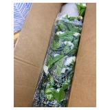 2 pcs Pack Artificial Camellia Tree with White Planter - 39 inch Tall Fake Tree,3.2 Ft Artificial Plants Indoor & Outdoor Housewarming Gift