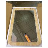 PERFNIQUE Rattan Mirror, 30