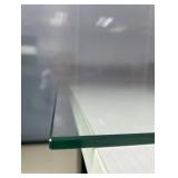24" Square Glass Table Top - Tempered Glass Table Top 1/4" Thick Flat Polished Edge Glass - Safe Corner (24 inch)