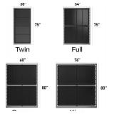 Large Double Bed 10MM, Folding Spring Box, Light and Thin Bed, Bed Support Flat Noodles,Queen Size 60x80